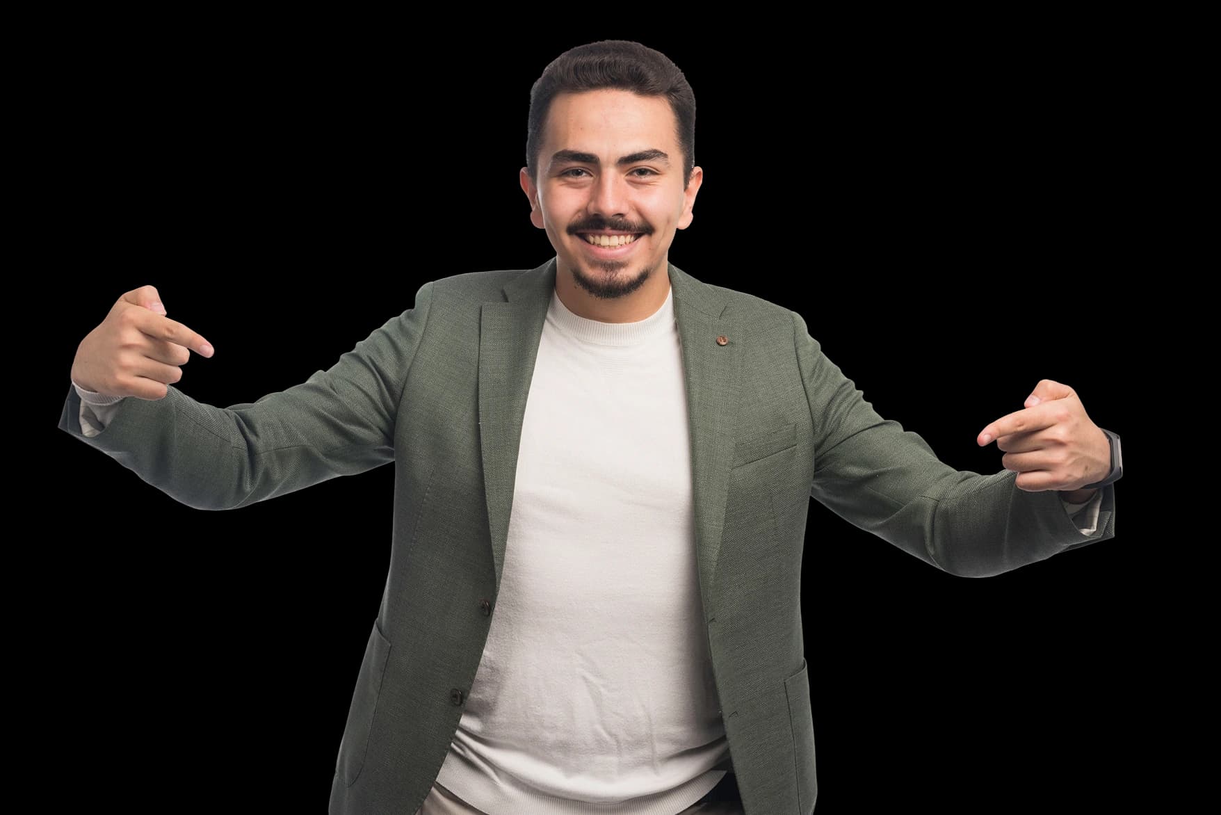 Person holding Back2Basiics sign